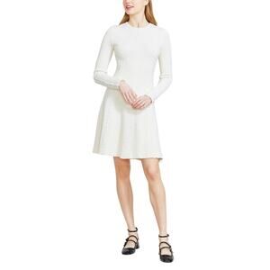 Lela Rose Embroidered Ivory Fit And Flare Size XS Dress NWT